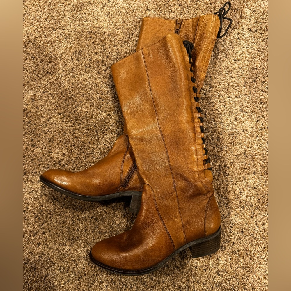 Steve Madden Brown Lace Up Boots